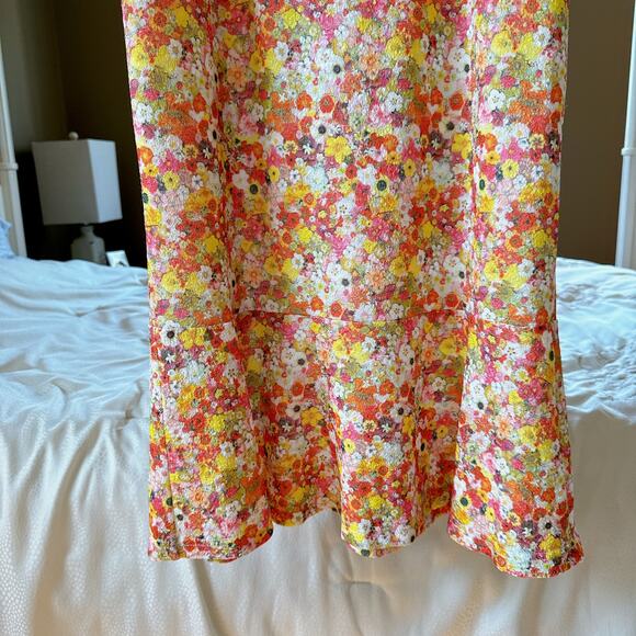 HUTCH Selene Floral Bustier Midi Dress Sweetheart Ditsy Floral Print | Small - Picture 9 of 10